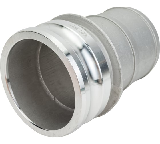 Камлок соединение типа E (4"; ниппель с хвостовиком; алюминий) TITAN LOCK TL400EAL