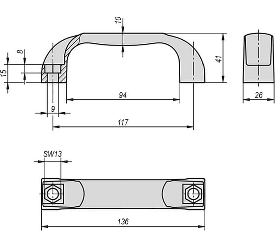 Бугельная ручка KIPP K0190.111708