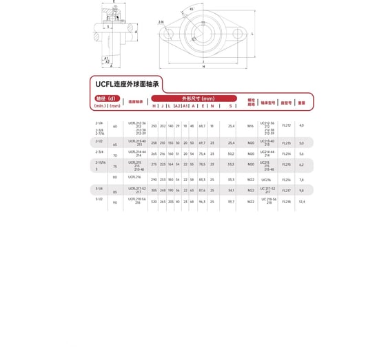 Подшипниковый узел FXM UCFL216 SW-10010211