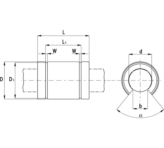 Линейный подшипник TECHNIX LME30UUOPTEСHNIX