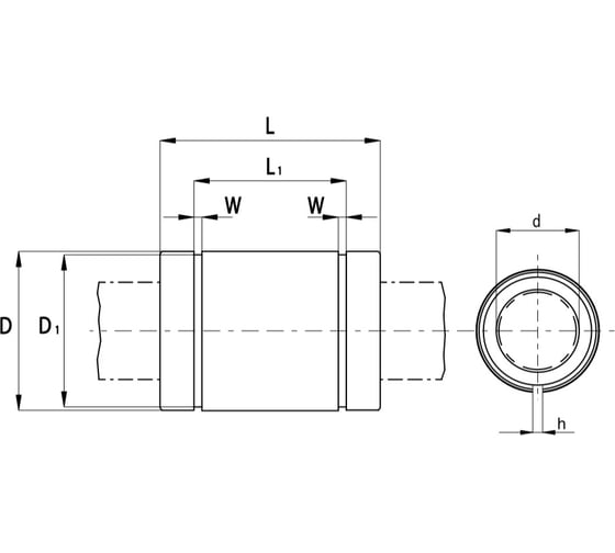 Линейный подшипник TECHNIX LME30UUAJTEСHNIX
