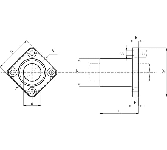 Линейный подшипник TECHNIX KBK20PP LMEK20UUTEСHNIX