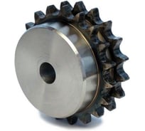 Звездочка под расточку со ступицей с калеными зубьями для цепи TECHNIX 08B-2 Z=18 PD09T18