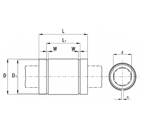 Линейный подшипник TECHNIX KBS50100PP LME50UUAJTEСHNIX