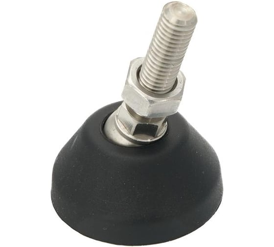 Регулируемая опора Алтервиа черная M8x30 до 360 кг нержавеющая сталь, упаковка 2 штуки A00021.1204008030.2 1