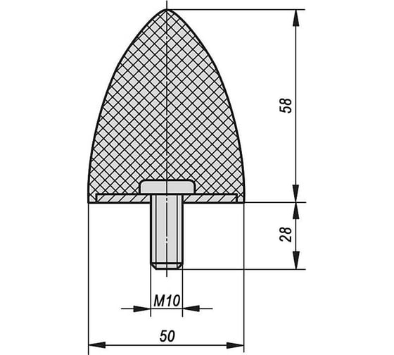 Резинометаллический буфер KIPP K0574.05005855