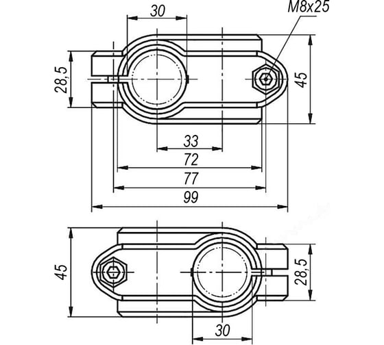 Крестовой зажим KIPP K0472.3030