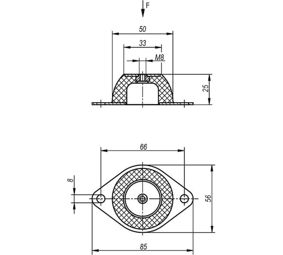 Машинная опора KIPP K0686.05002540