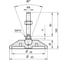 Регулируемая опора серая Алтервиа M8x80 до 360 кг упаковка 2 штуки A00021.2104008080.2 5