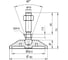 Регулируемая опора серая Алтервиа M10x45 до 500 кг упаковка 2 штуки A00021.2106010045.2 4