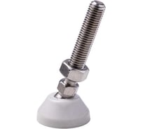 Регулируемая опора серая Алтервиа M12x66 до 800 кг, нержавеющая сталь, упаковка 4 штуки A00021.2204012066.4