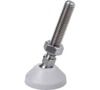 Регулируемая опора серая Алтервиа M12x66 до 800 кг, нержавеющая сталь, упаковка 2 штуки A00021.2204512066.2