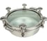 Люк круглый ТПК «Московия» DN600x100 мм, со стеклянной крышкой, давление до 3 бар, уплотнение силикон, AISI304, 8 ручек ЛС-600сил 1