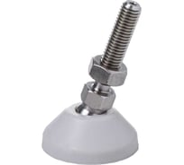 Регулируемая опора серая Алтервиа M10x45 до 500 кг, нержавеющая сталь, упаковка 4 штуки A00021.2204510045.4