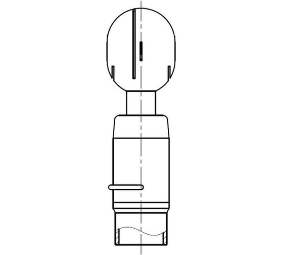 Головка эллиптическая ТПК «Московия» шплинт, -316L Q65-ГШ1,25"