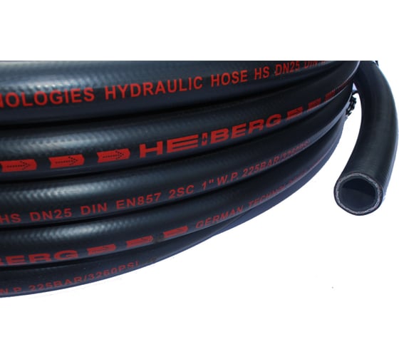 Рукав высокого давления HEIBERG Dn06 DIN EN857 1SC, 1, рост 4",W.P.300 BAR, 100 м 0001SC6