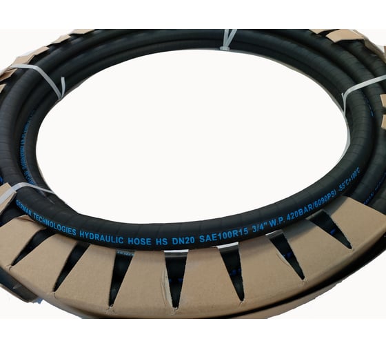 Рукав высокого давления HEIBERG Dn32 SAE 100 R15, 1 1, рост 4" ,W.P.420 BAR, (-55C), 20 м 0004SAE32
