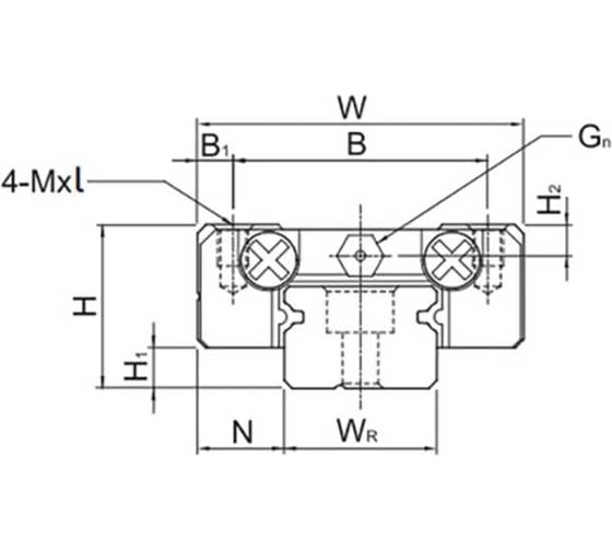 Каретка ISKRA MGN12HZ0H