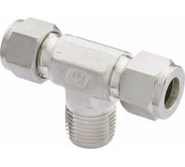 Тройник с наружной резьбой по ответвлению из углеродистой стали Hy-Lok o.d. 8мм - npt 1/4 CBTM-8M-4N-STEL