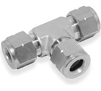 Тройник понижающий из нержавеющей стали Hy-Lok o.d. 12мм-8мм, серия ctr ACTR-12M-8M