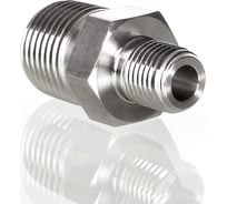 Соединитель понижающий из нержавеющей стали с наружными резьбами Hy-Lok npt 1/4 - npt 1/8 H-SNR-4-2N