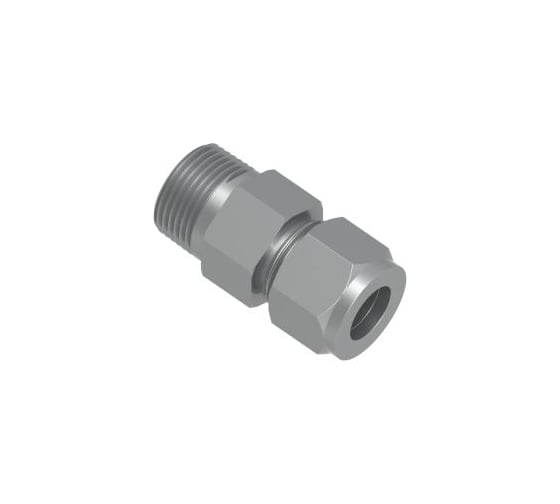 Штуцер с наружной резьбой из углеродистой стали Hy-Lok o.d. 8 мм - bsp tapered 1/4" CMC-8M-4R-STEL 1