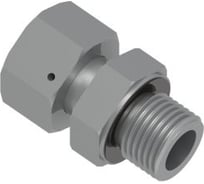 Адаптер резьбовой с наружной резьбой Hy-Lok с уплотнительным кольцом ed-ring из углеродистой стали l 6мм - М10x1 DEGE-06L-M10-STEL