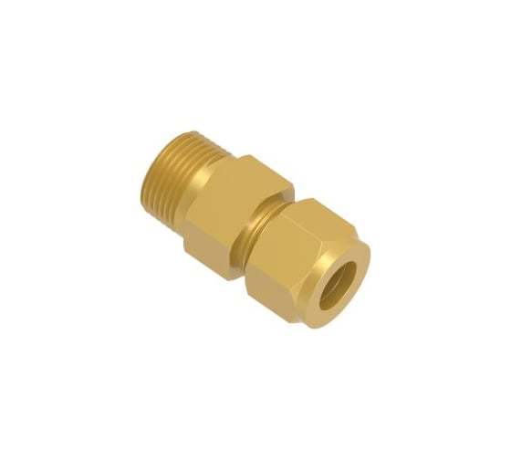 Штуцер с наружной резьбой из латуни Hy-Lok o.d. 6 мм - bsp tapered 1/8" CMC-6M-2R-BRAS 1