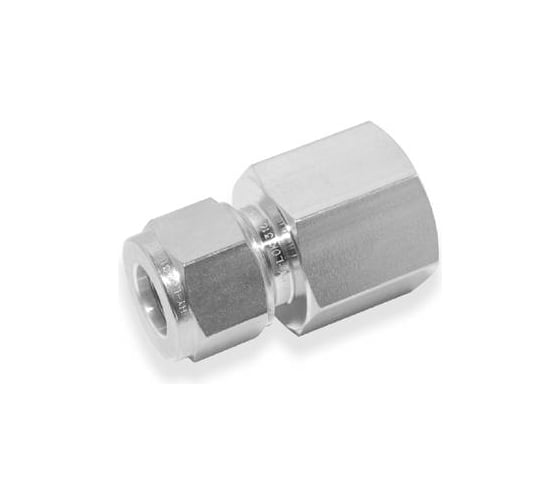 Штуцер с внутренней резьбой из латуни Hy-Lok o.d. 6мм - npt 1/4 CFC-6M-4N-BRAS 1