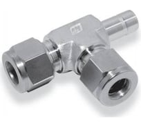 Тройник-адаптер по направлению из нержавеющей стали Hy-Lok o.d. 10мм CRTA-10M