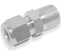 Штуцер полнопроходной с наружной резьбой из нержавеющей стали Hy-Lok o.d. 3мм- npt 1/8 CMCT-3M-2N