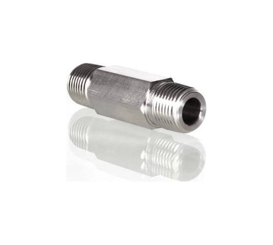 Соединитель удлиненный из углерод стали с наружными резьбами Hy-Lok npt 1/2, длина фитинга 6.0 H-SNL-8N-6.0-STEL