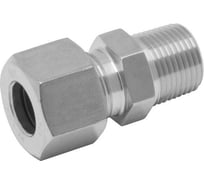 Штуцер с наружной резьбой из нержавеющей стали Hy-Lok l 8мм - npt 1/4 DMC-08L-02N