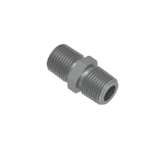 Соединитель из стали Hy-Lok с наружными резьбами NPT 1/4 H-SNA-4N-STEL