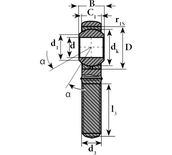Шарнирный наконечник ISKRA TSML8CSS, TSML8CSS-ISKRA