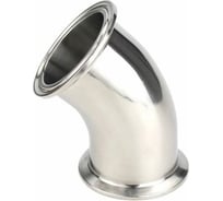 Отвод под Clamp TITAN LOCK 45 градусов, DN 25, нержавеющая сталь 316 TLCB25/45SS