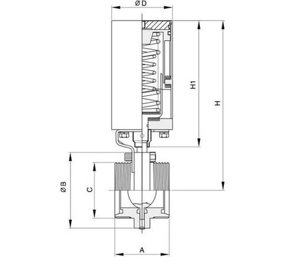 Затвор дисковый с пневмоприводом TITAN LOCK нержавеющая сталь 304 DN50, тип clamp-clamp, DIN TLSD50CLS-P