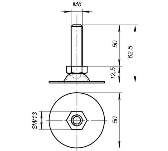 Опора Алтервиа 4 штуки A00050.1050850.4