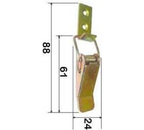 Защелка чемоданная с пружиной MFK-TORG 105 56 5 мм, анодированная ROS DG 922 прямая ответка комплект Z/Ч/105 АНОД