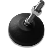 Регулируемая опора UnitMC шарнирная 80хМ10х50 (основание PA66, винт сталь) 400201 80хМ10х50