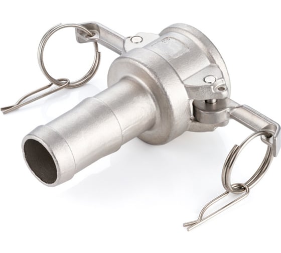 Камлок нержавеющий тип С TITAN LOCK серия EcoLine розетка с хвостовиком 3, AISI304, TL300CSS-EL