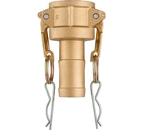 Камлок латунный TITAN LOCK тип С, розетка с хвостовиком 2 1/2" TL250CBR