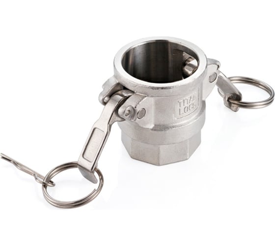 Камлок тип D TITAN LOCK серия EcoLine розетка, внутренняя резьба BSP 4, AISI304, TL400DSS-EL
