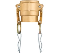 Камлок TITAN LOCK латунный TITAN LOCK тип D розетка, внутренняя резьба BSP 2 1/2" TL250DBR