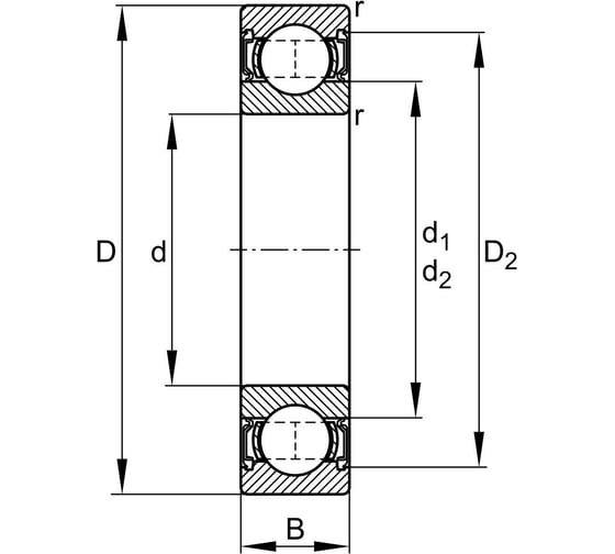 Подшипник BS Bearing 6005-2RS/C3 2001001592509