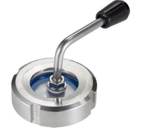 Диоптр гаечный нержавеющий под сварку TITAN LOCK со скребком, DN65, TL065DWWDS