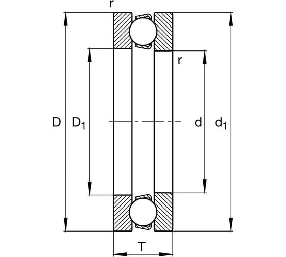 Подшипник BS Bearing 51316 2001001512910