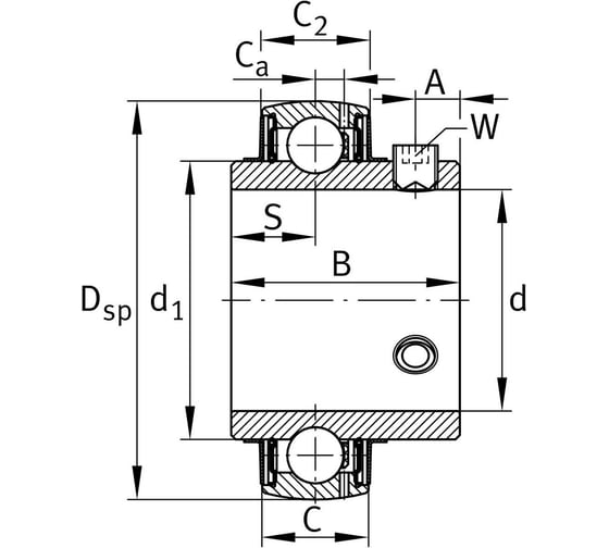 Подшипник BS Bearing UC305 2001001362324