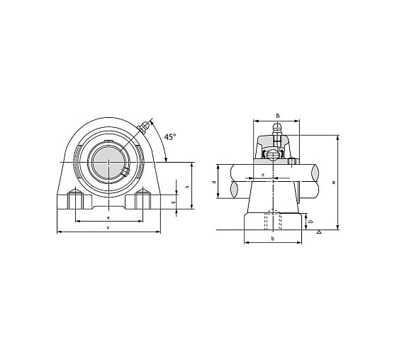 Подшипниковый узел TECHNIX UCPA206 UCPA206TECHNIX