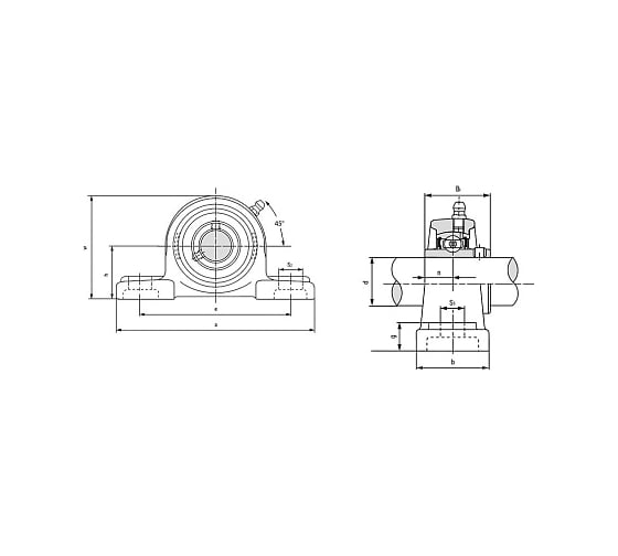 Подшипниковый узел TECHNIX UCP213 UCP213TECHNIX